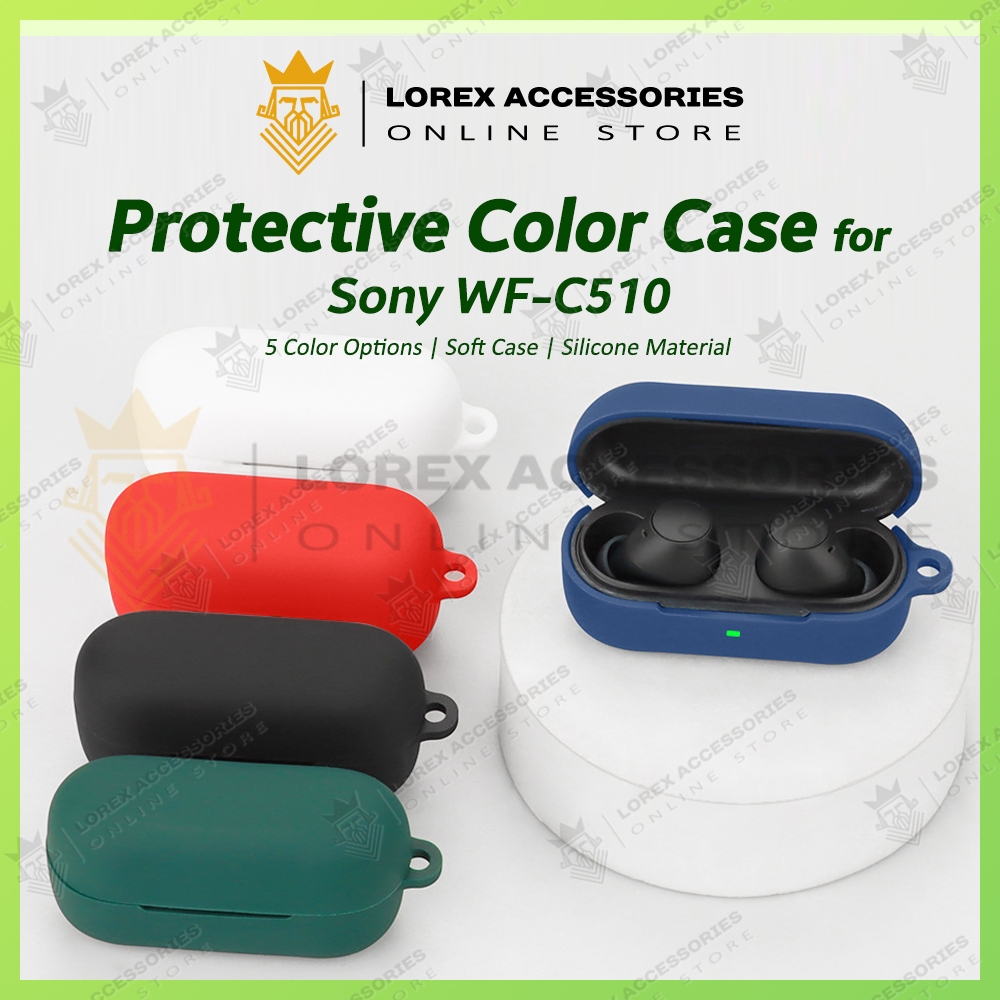 เคสสําหรับ Sony WF-C510, ปกอ่อน, ปลอกวัสดุซิลิโคน, ตัวเลือก 5 สี, WFC510