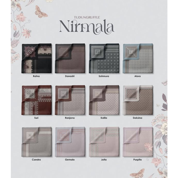 Tudung RUFFLES 6.0 NRALMA 5.0 AKASIA TV3 4.0 MERAKI 3.0 VINTAGE GARDEN 2.0 RAWDAH 1.0 MALIKA
