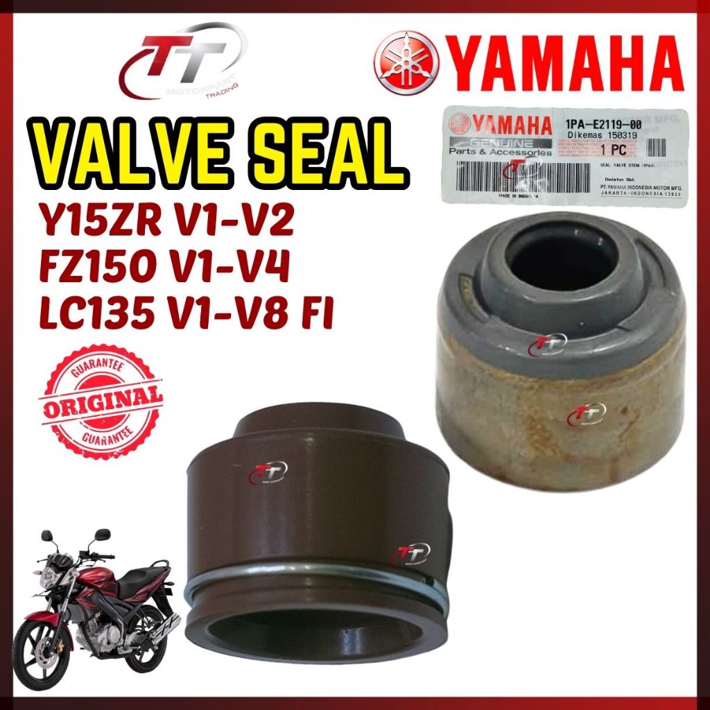 LC135 Y15ZR FZ150 V1-V8 FI Y15 FZ LC 135 ชุดซีลวาล์ว Getah Bar เหล็ก 1PA-E2119-00 2S6-E2119-00 Yamah