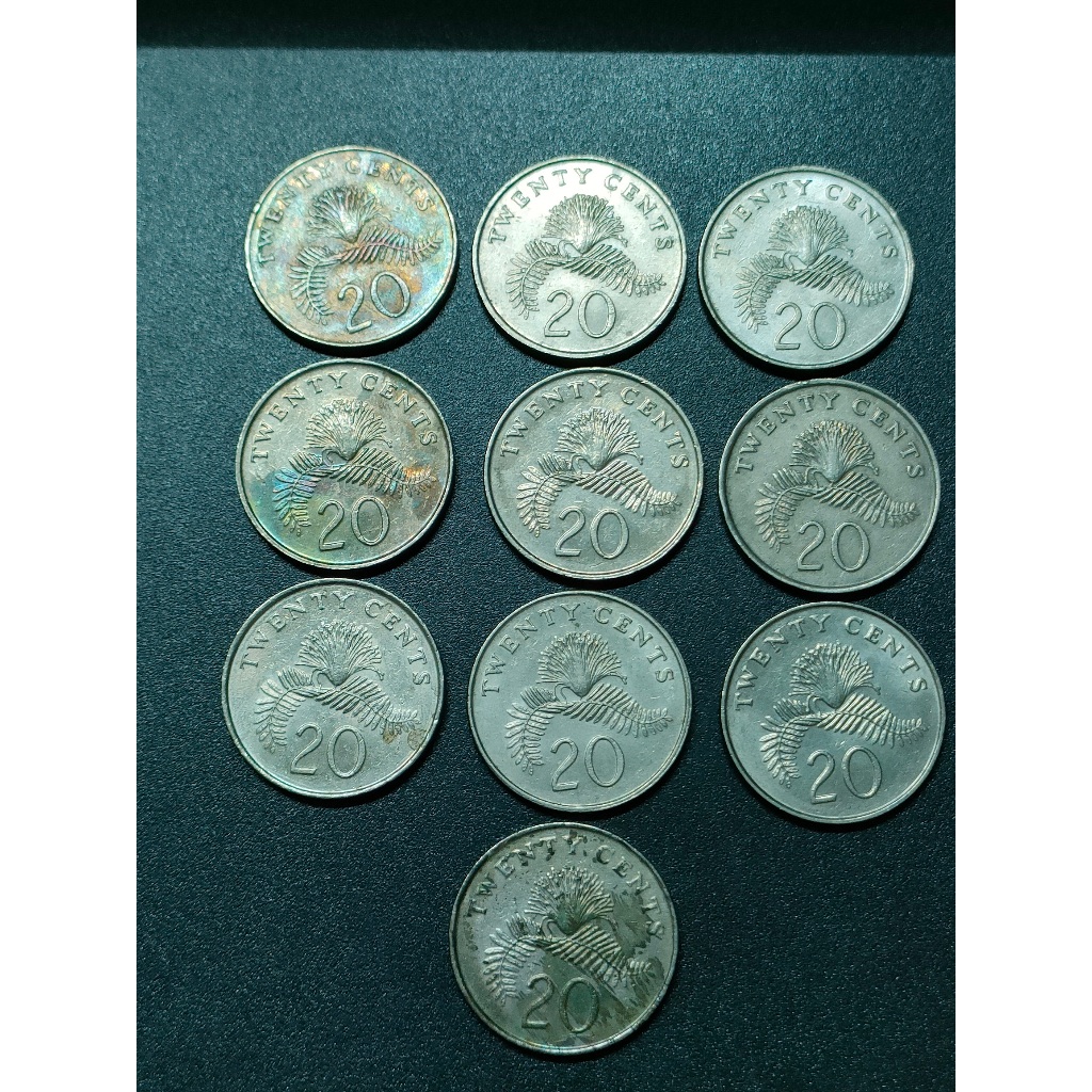2nd Series 20 Cent 1990s ( 10 เหรียญ )
