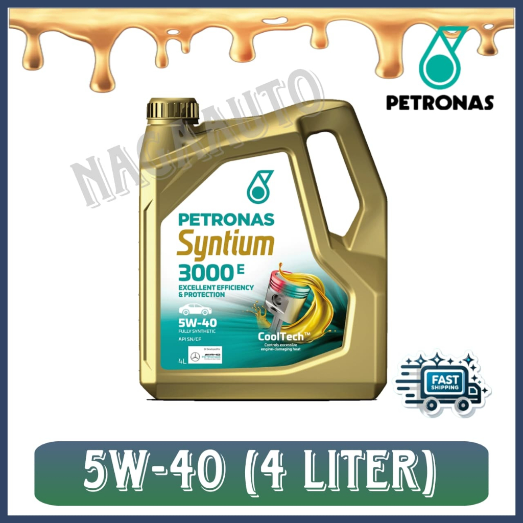 Petronas 5W40 (4Liter) สังเคราะห์แท้ - Proton, Perodua, Toyota, Honda, Nissan, Hyundai