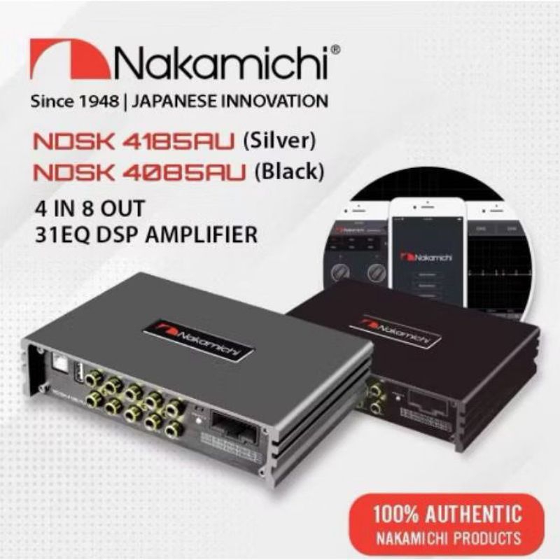 NAKAMICHI Nakamiichi NDSK 4285AU - 8 ช่อง 4 IN 8 OUT 31 Band EQ DSP เครื่องขยายเสียง DSP Kereta NDSK