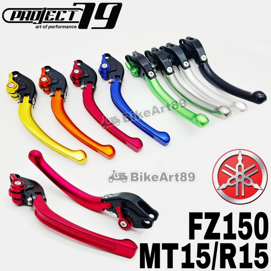 Project79 ชุดคันเบรคและคลัทช์ YAMAHA FZ150 MT15 R15 ปรับรถจักรยานยนต์เบรคท่อ Lever Grip HandleBar FZ