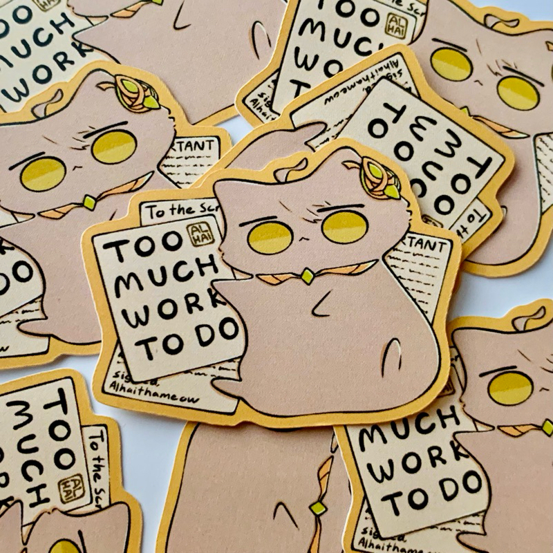 Alhaitham สติ๊กเกอร์กันน้ํา พัดลม Genshin impact สั่งทําสินค้า