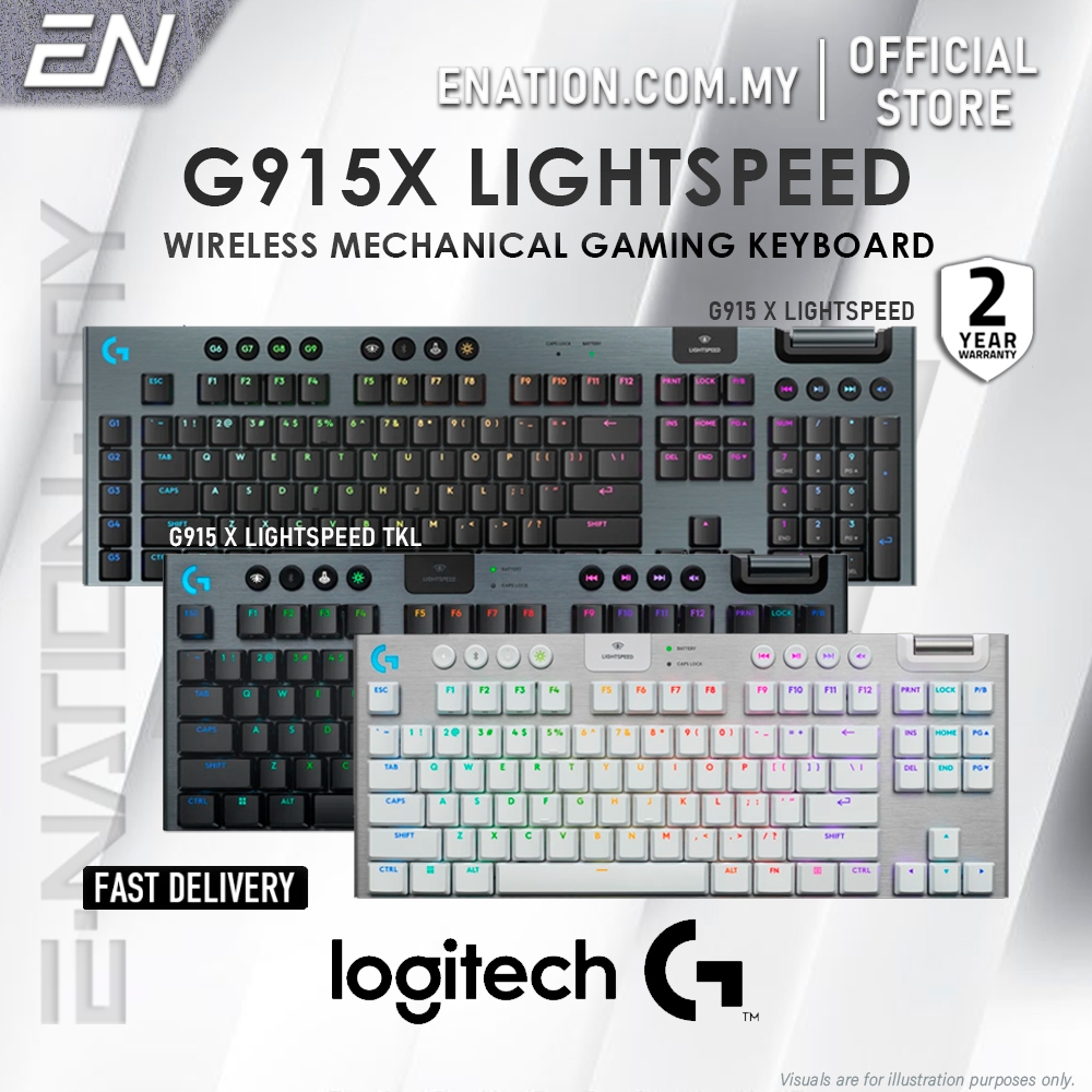 Logitech G915 X Lightspeed/ G915 X Lightspeed TKL | คีย์บอร์ดไร้สาย Bluetooth Low Profile RGB