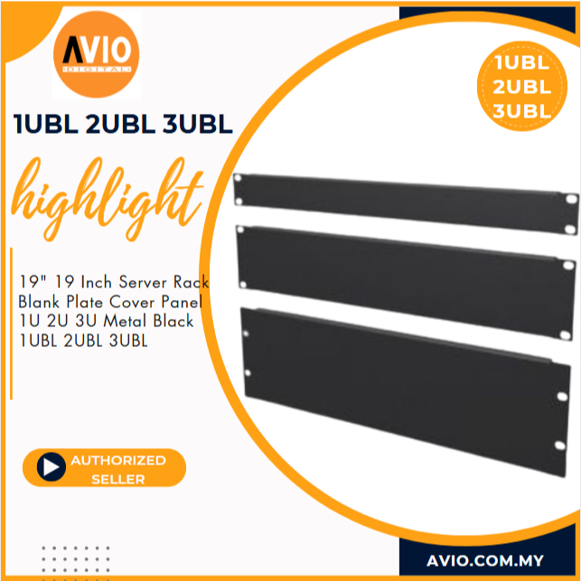19 "19 นิ้ว Server Rack แผงฝาครอบแผ่นเปล่า 1U 2U 3U โลหะสีดํา 1UBL 2UBL 3UBL