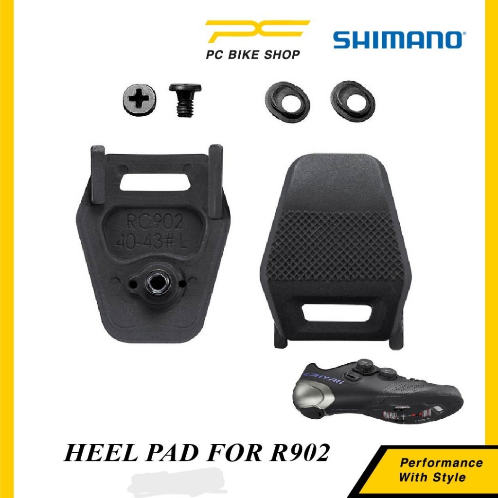 SHIMANO Part Heel pad แผนที่ RC9 Rc902 Rc903 รองเท้าขี่จักรยานด้านล่างจักรยานยางจักรยานเท้า Basikal 