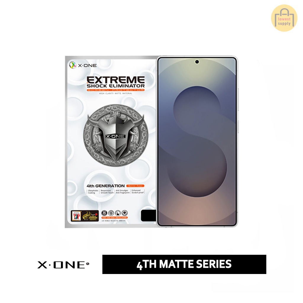 X-One Extreme 7H (4th Gen) Matte Series ตัวป้องกันหน้าจอลายนิ้วมือ - Samsung S25 / S25 Plus / S25 Ul