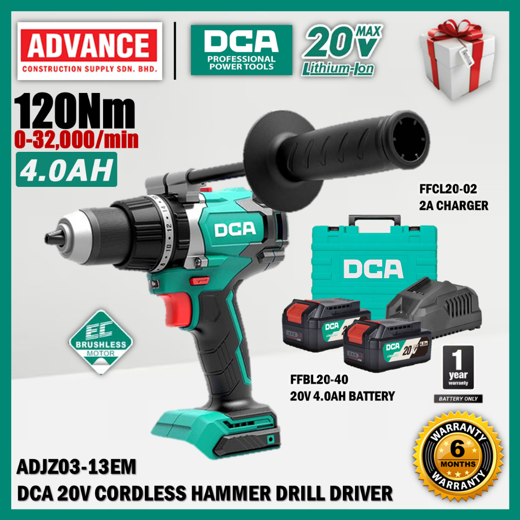 DCJZ03-13 / DCJZ03-13Z / DCJZ03-13EK 20V สว่านค้อนไร้แปรงถ่านไร้สาย 13MM (1/2")