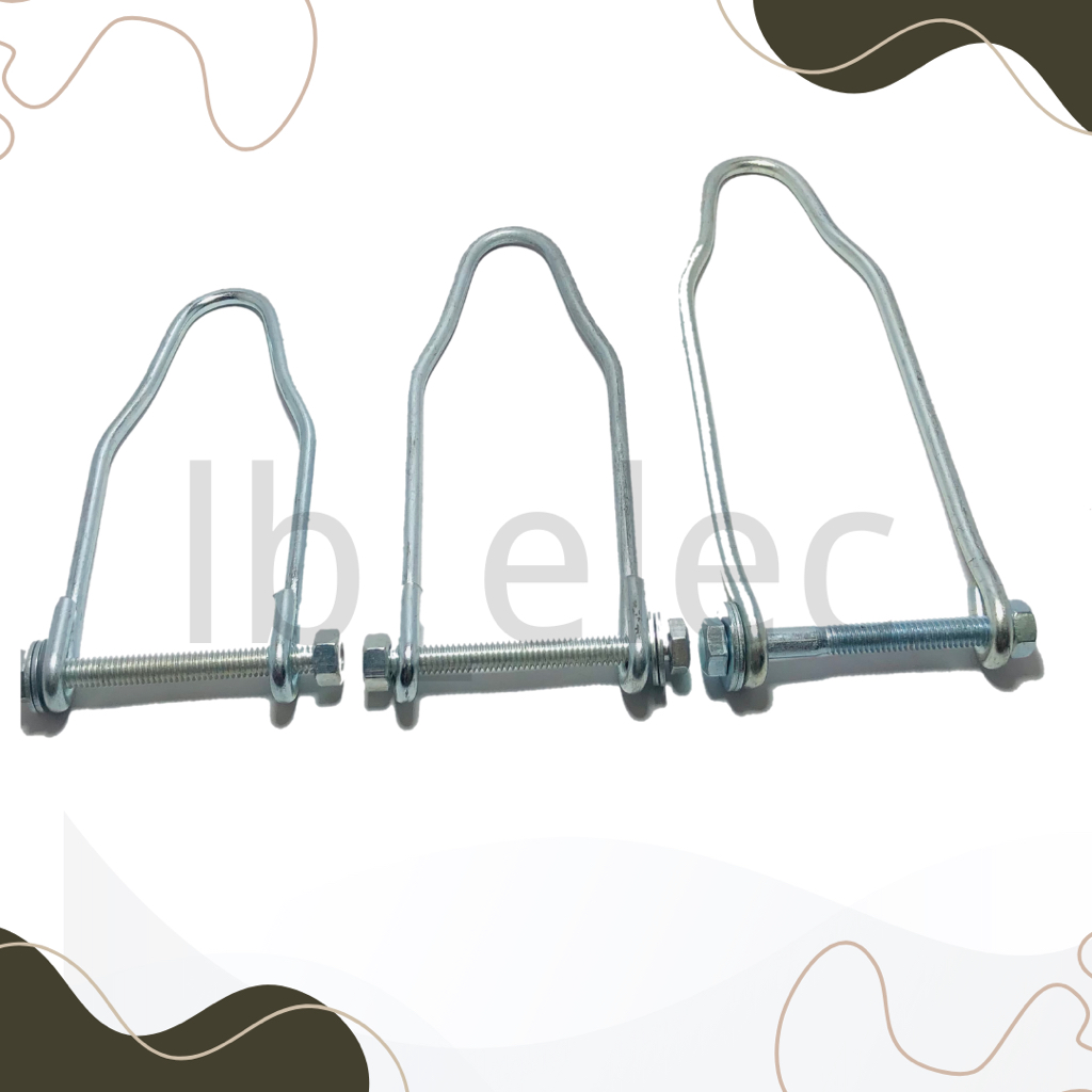 U Hook Fan Hook U Shape พร้อม Bolt & Nut ( สําหรับพัดลมเพดาน )