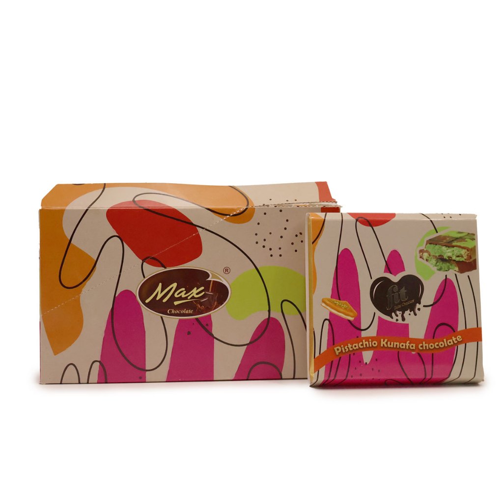 FIT CHOCOLATE { 80G } PISTACHIO CHOCOLATE ,MADE IN USA BY MAX CHOCOLATE