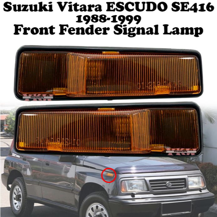 Suzuki Vitara ESCUDO SE416 1988-1999 บังโคลนหน้าสัญญาณโคมไฟ Fender ไฟสัญญาณใหม่