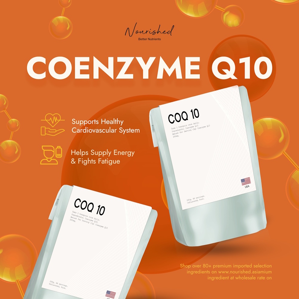 บํารุง Coenzyme Q10 CoQ10 200mg 66 เสิร์ฟ 200g (USA)