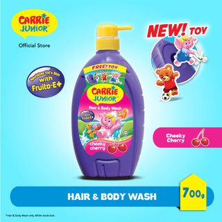 CARRIE JUNIOR Hair & Body Wash - Cheeky Cherry [1000g/500g/700g] [New Toy] Nourishing & Moisturising Skin | Kids Shower