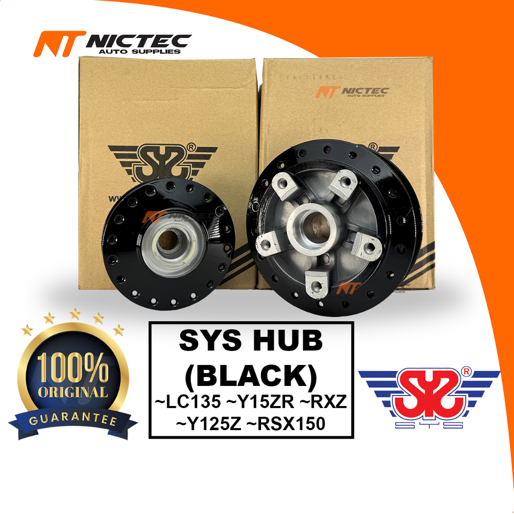 SYS GANTANG BUYUNG HITAM WHEEL HUB SPOKE LC135 LAGENDA115 RXZ Y125ZR Y15ZR RSX150 RS150