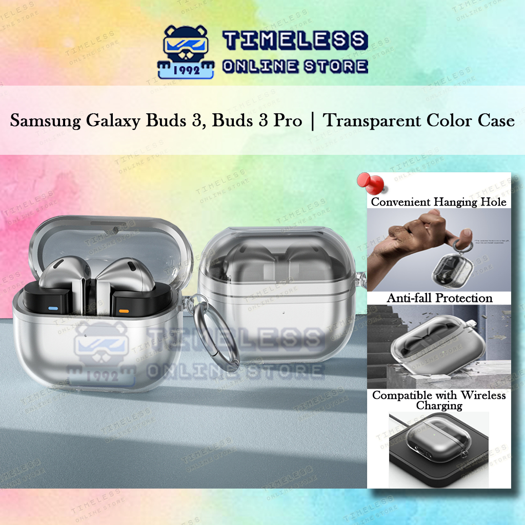 เคส Samsung Galaxy Buds 3, 3 Pro, เคสป้องกันสีโปร่งใส, ความหนา 2 มม. คลุมทั้งหมดสําหรับหูฟัง Bud 3Pr