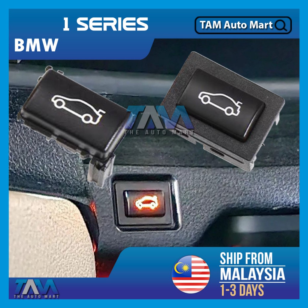 1 Series E81 E82 E87 E88 F20 F21 2006-2017 ด้านหลังปุ่มสวิทช์ไฟท้ายรถเปิดปุ่มเปลี่ยน Tam Auto M