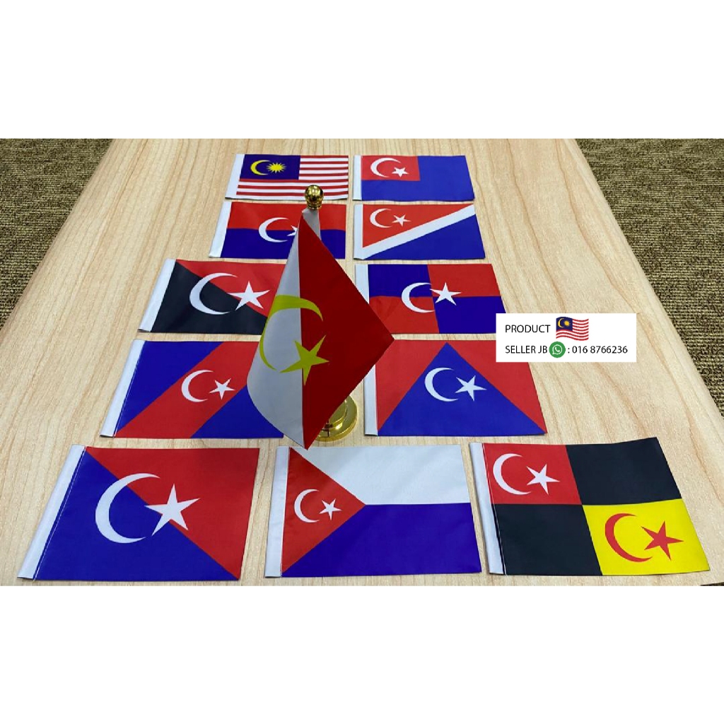 TABLE FLAG JOHOR DISTRICT BENDERA DAERAH JOHOR FLAG MEJA, รองเท้าผ้าใบคุณภาพสูงเท่านั้น