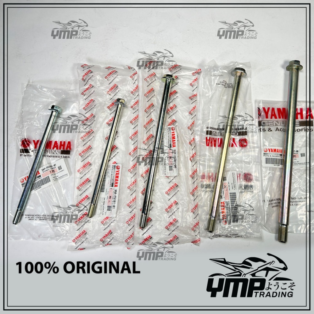 SAP RODA DEPAN BELAKANG AXLE WHEEL SHAFT LC135 Y15ZR LC4S LC5S YAMAHA B6A-F5181-00 5YP-F5381-00