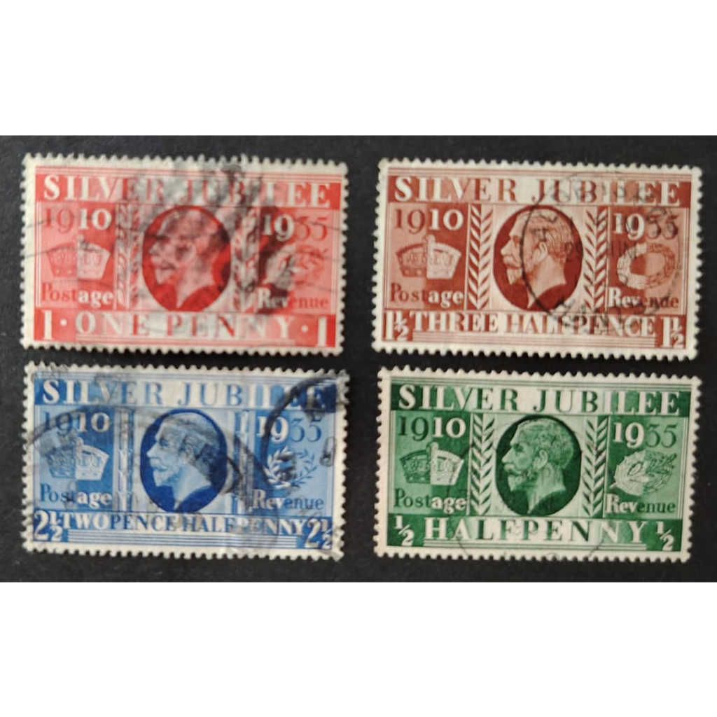 Great Britain, 1935 The 25th Anniversary of King George V, USED, COMPLETE SET
