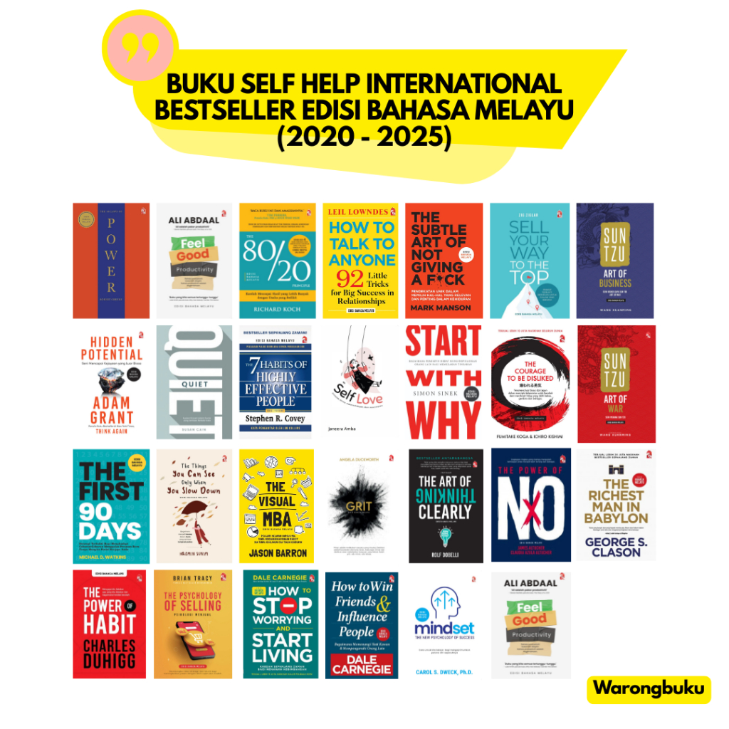PTS Publishing House - (Edisi Bahasa Melayu) Buku Self Help buku self love buku self การปรับปรุง buku self sealing