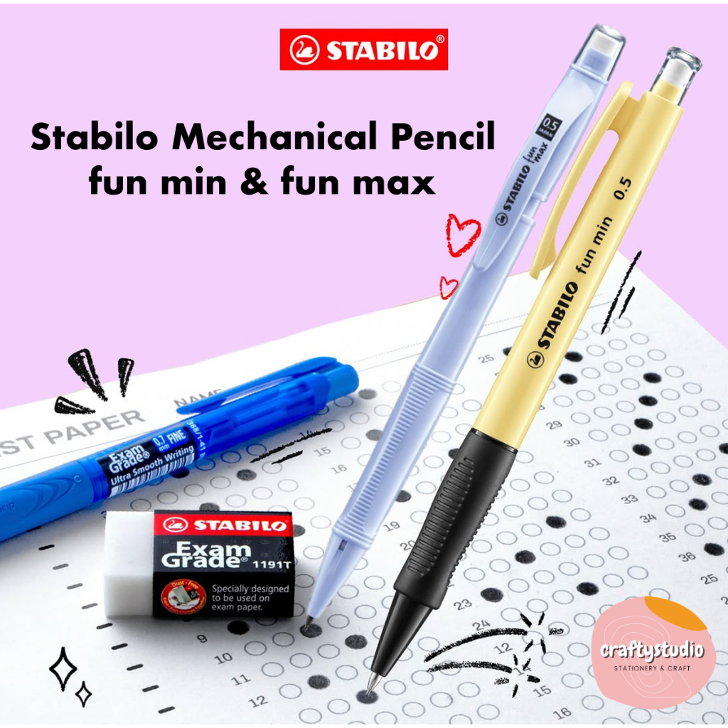 0.5/0.7 มม. Stabilo Fun Min/Fun Max ดินสอกด