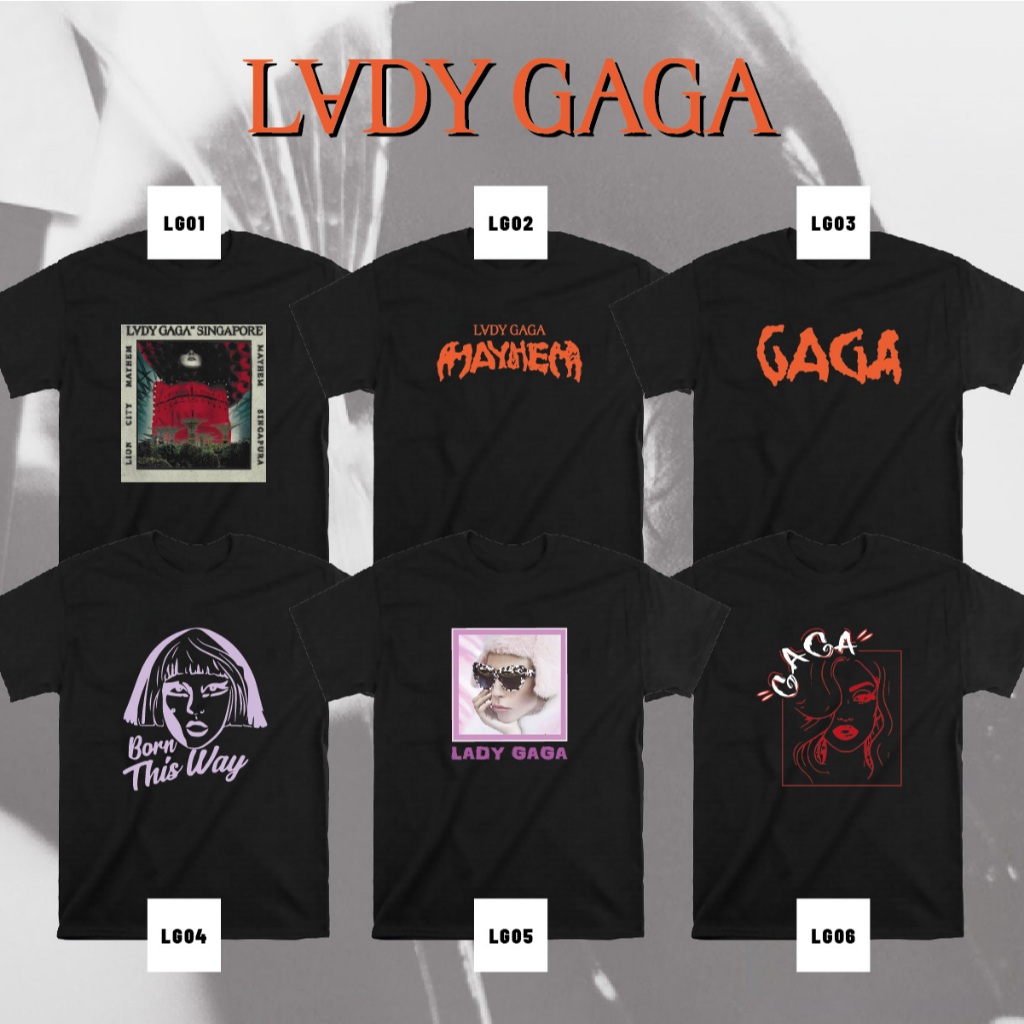 LADY GAGA in - MAYHEM เสื้อยืดผู้ใหญ่ผ้าฝ้าย Custom Tee