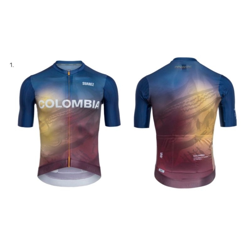 เสื้อเจอร์ซีย์นักปั่นผู้ชาย Colombia Suarez