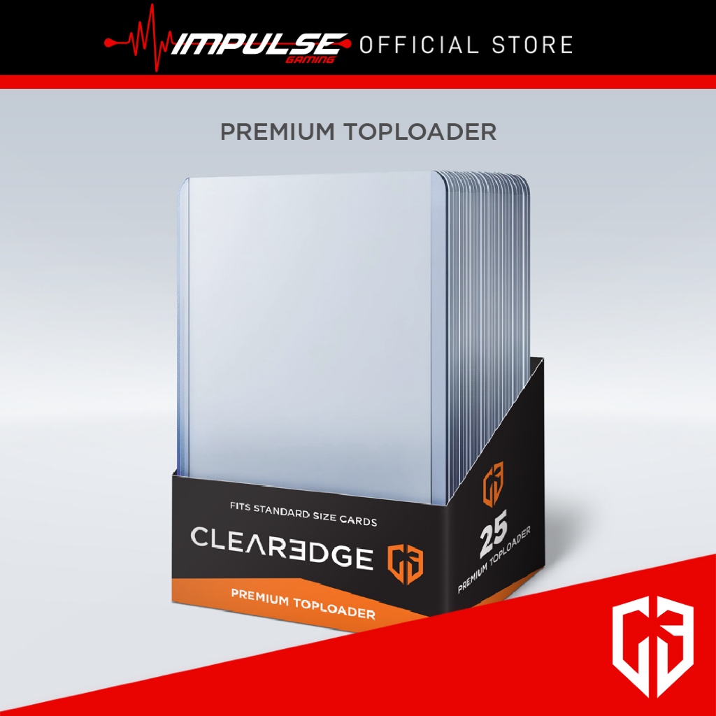 ClearEdge Premium TCG Toploader Card Sleeves (25/ชิ้น) สําหรับ Pokemon, Digimon, Magic, Vanguard, Yugioh TCG