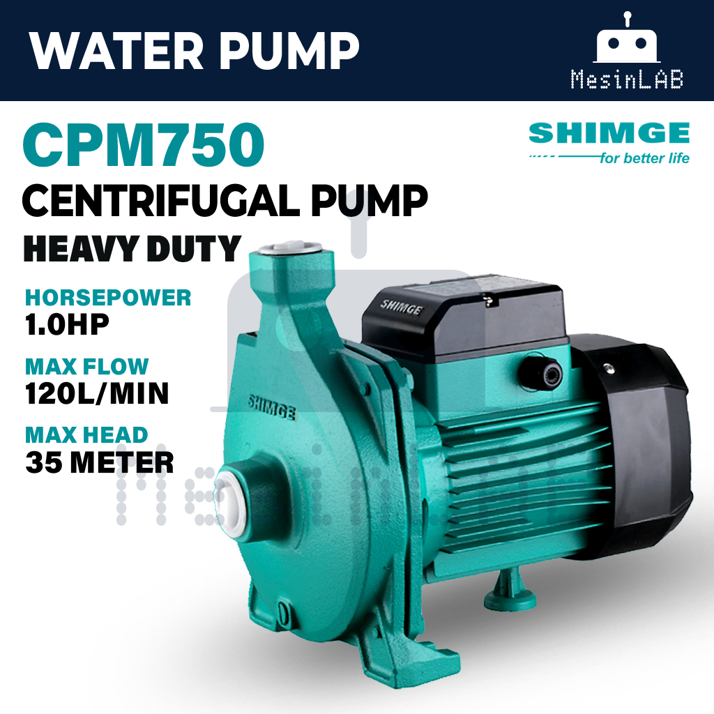 SHIMGE ปั๊มน้ําหอยโข่งอัตโนมัติ 1HP Booster Pump Pam Air Rumah Pam Air Kebun