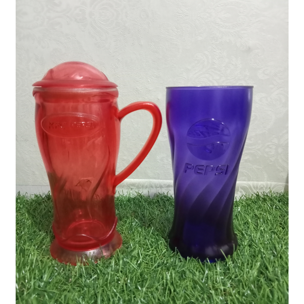 แก้วน้ําพลาสติก PEPSI PIZZA HUT