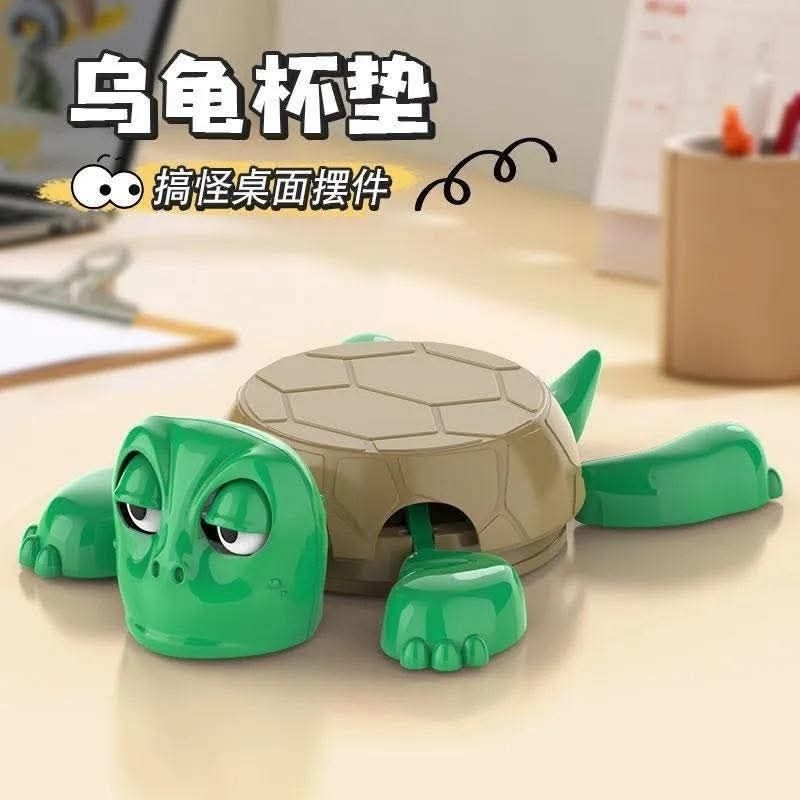 K5447 Turtle Coaster (1 Item) Turtle Coaster ที่รองแก้วเต่าน้อยสุดน่ารัก ออกจากถ้วยน้ําชาของฉันมีเบา