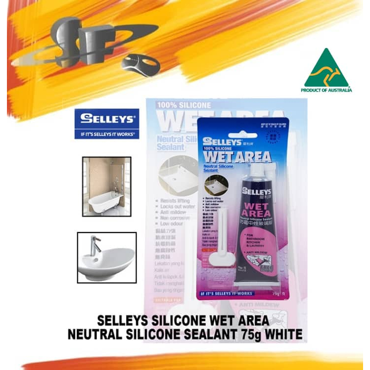 WET AREA (WHITE SILICONE) 75G SELLEYS ผลิตภัณฑ์