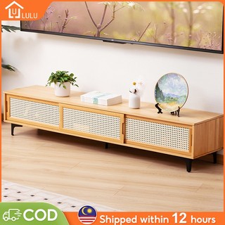 LULU TV Cabinet 5 ft Rak TV Cabinet 120/160CM TV Rack  Almari TV  Media Storage Cabinet TV Brackets Rak  tv kayu 电视柜