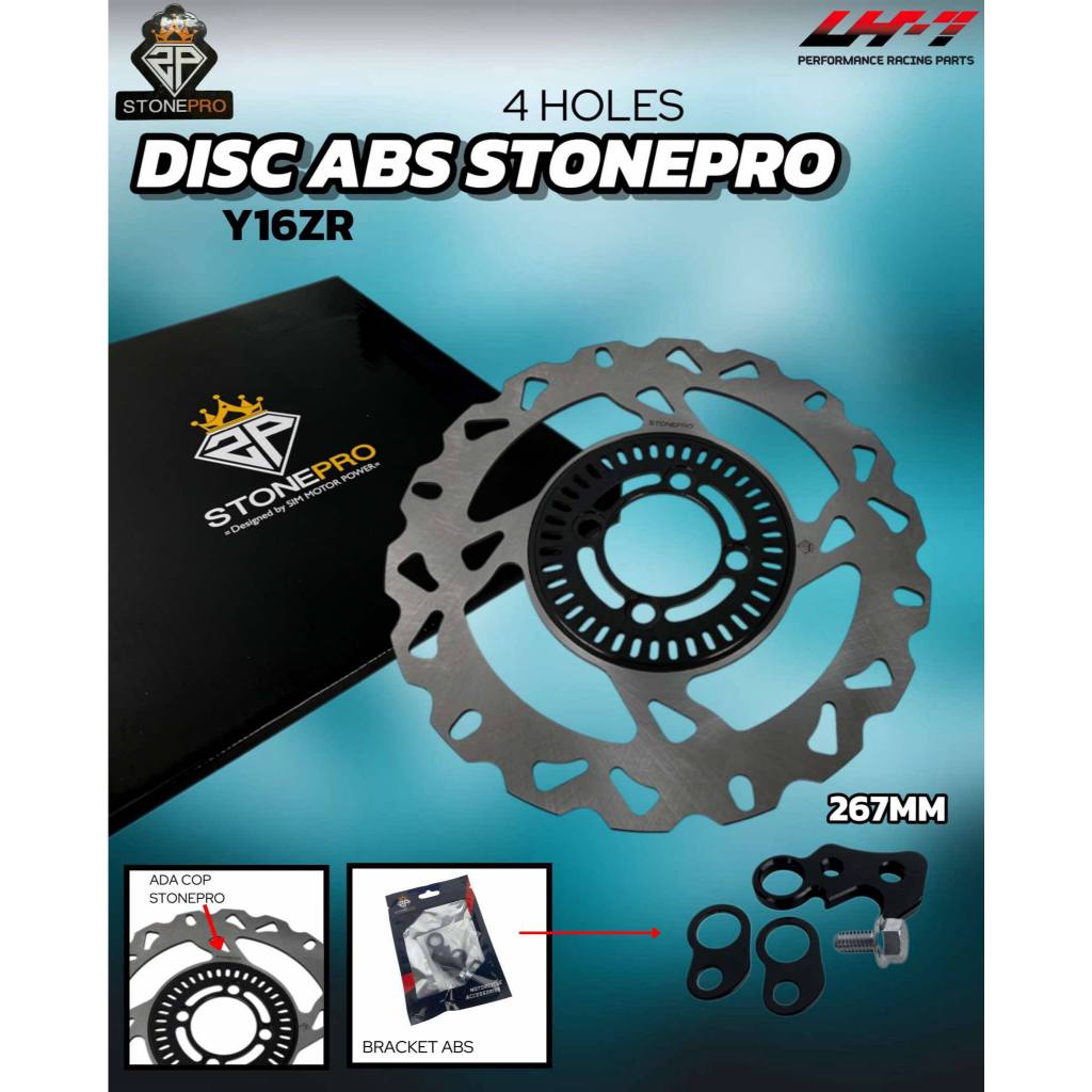 (40 LUBANG) Y16ZR STONEPRO Magicboy DISC ABS 267 มม. พร้อมขายึด ABS y16