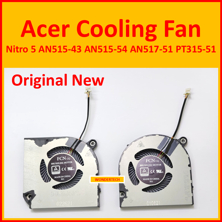 Acer Nitro 5 AN515-43 AN515-54 PT315-51 AN517-51 PT315-51 AN715-51 A715-74 A715-75 CPU GPU พัดลมระบา