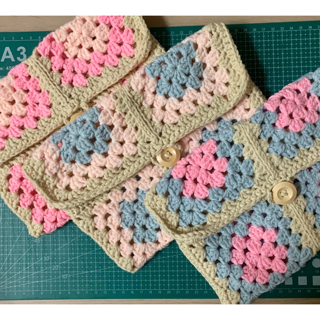 Book Sleeve Book Cover Crochet Sarung Buku Kait