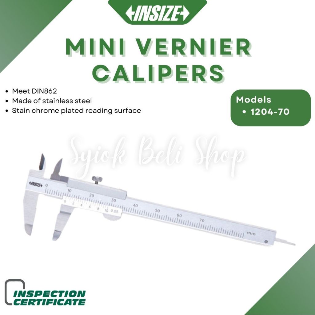 INSIZE MINI VERNIER CALIPERS INSIZE 1204-70