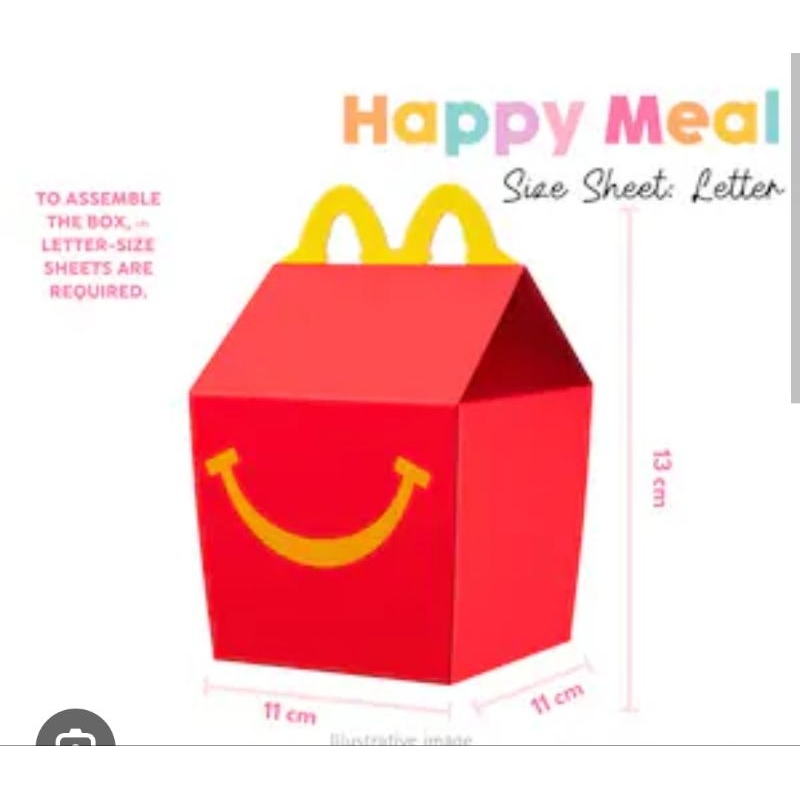 McDonalds Happy Meal Box ใหม่