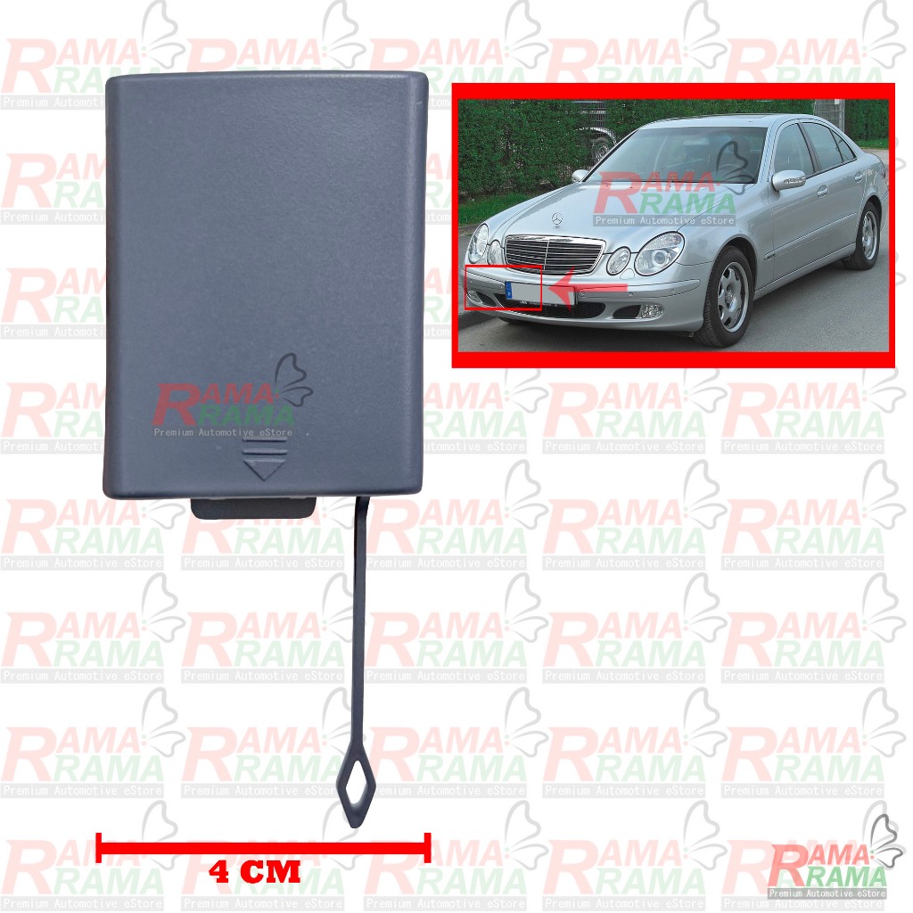 Mercedes Benz W211 W-211 E-Class (2002 - 2006) ด้านหน้ากันชนด้านหลังฝาครอบลากจูงพลาสติก PP อะไหล่ - 