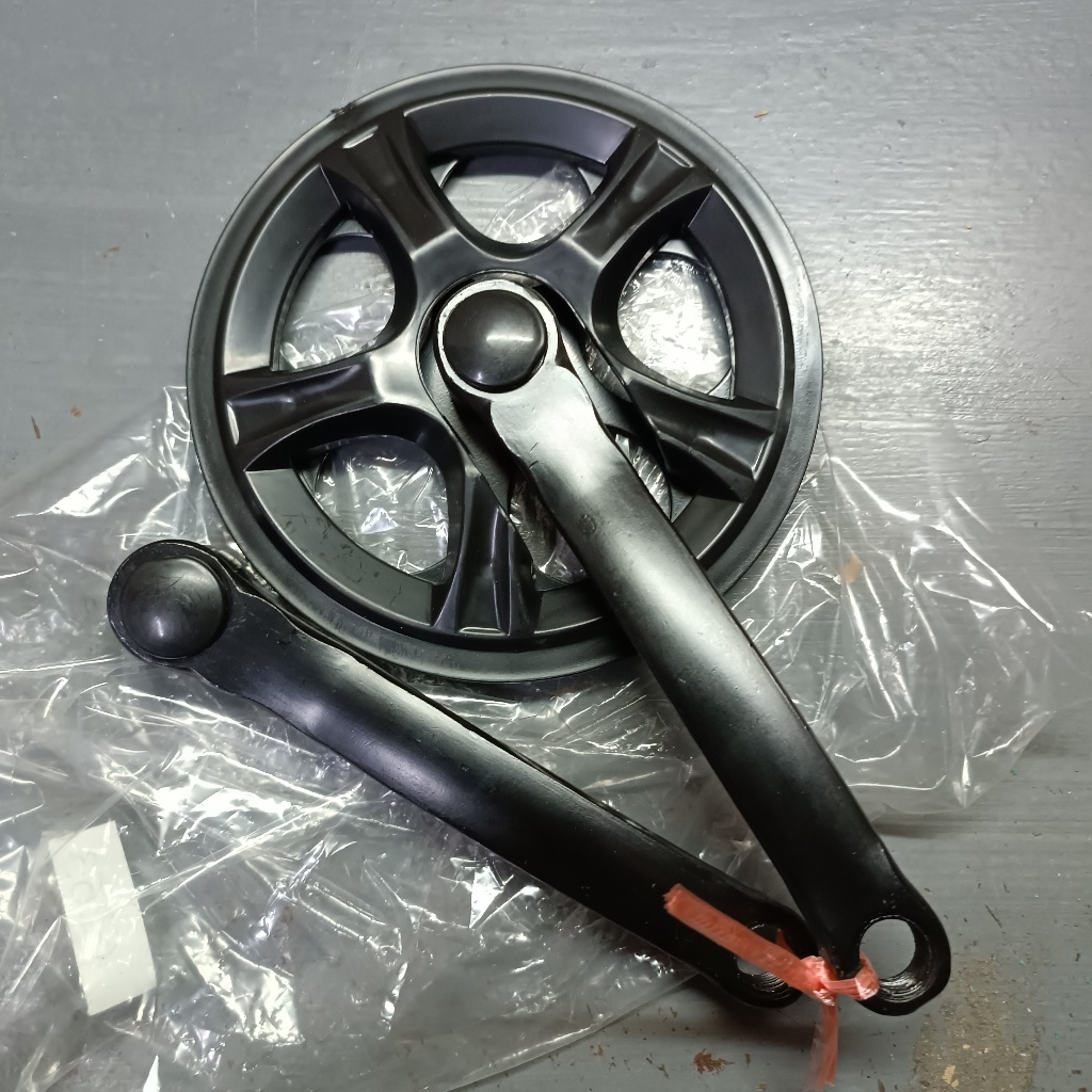 [36T]MTB PIRING BASIKAL 36T Cotterless Crankset ล้อโซ่และข้อเหวี่ยง Fixie SINGLE SPEED 36T * 152mm 6
