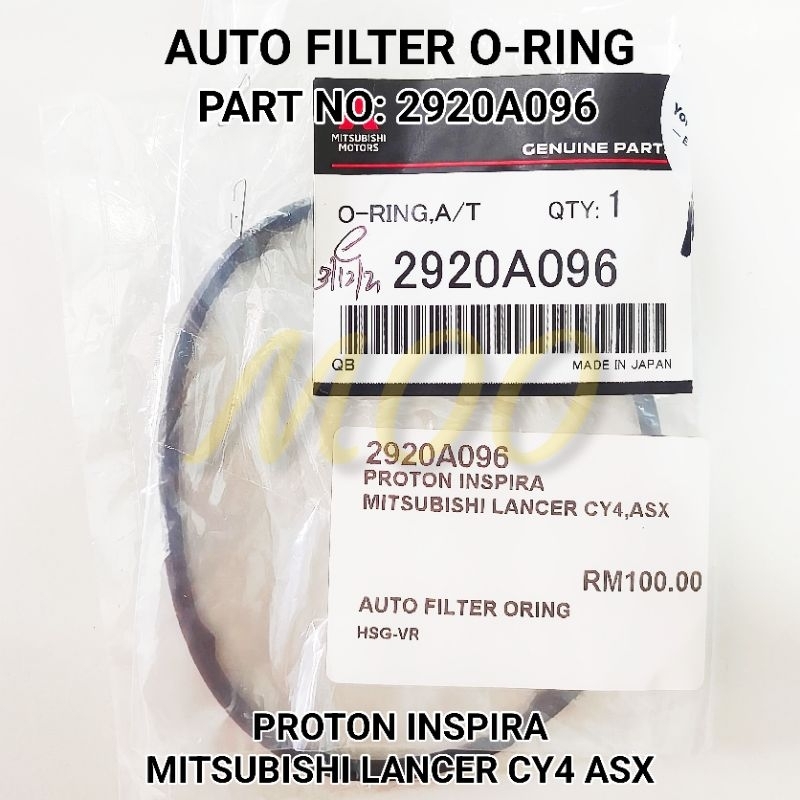MITSUBISHI AUTO ทรานซิสเตอร์กรอง O-RING 2920A096 PROTON INSPIRA MITSUBISHI LANCER CY4 ASX