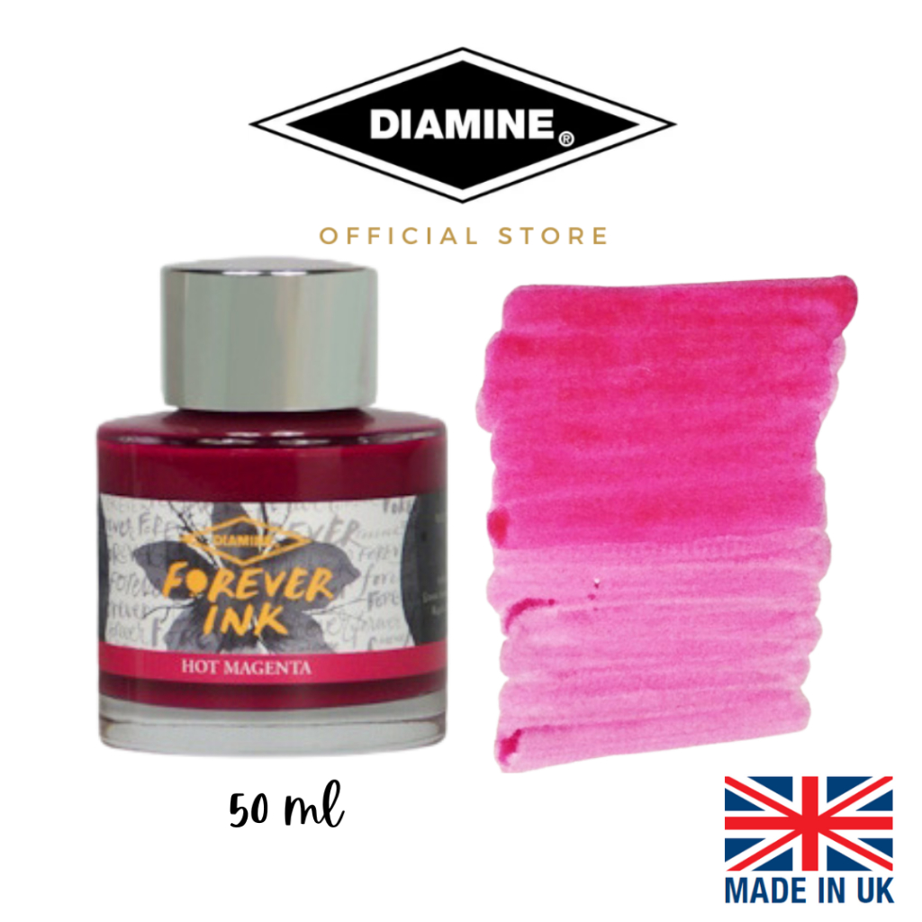 Diamine Hot Magenta Permanent Forever Ink 50ml