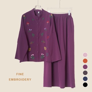 YOUMILIER Elegant Embroidered Clothing baju YMWM036