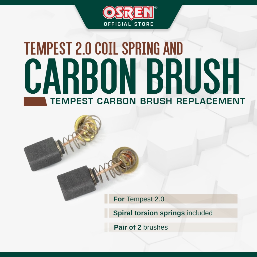 OSREN Carbon Brush For Tempest 2.0 - แปรงคาร์บอนสํารองสําหรับ Tempest 2.0