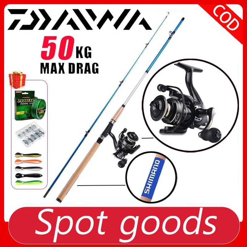 ใหม่ชุดคันเบ็ด Combos Reel ชุด Spinning Reel Fishing Rod และ Reel Combos ชุด 1.8m-3.0m Rod