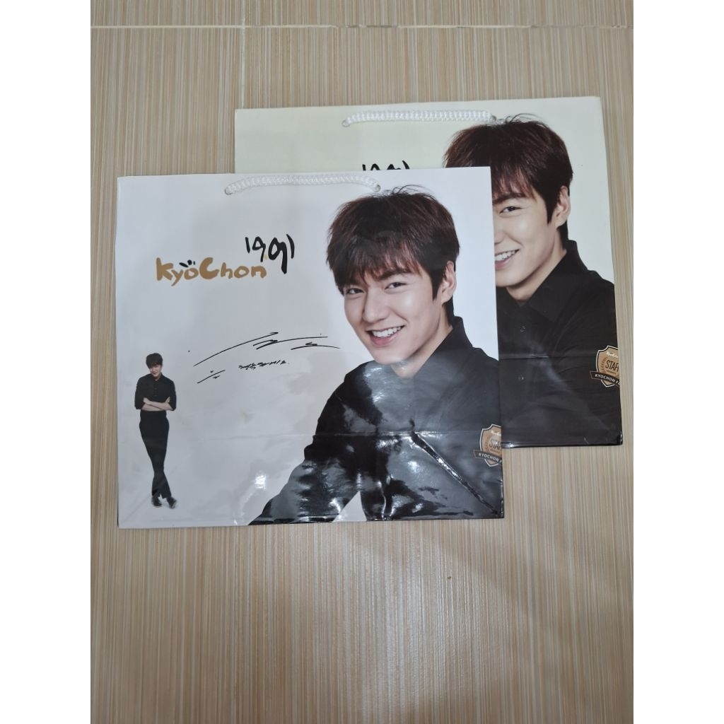 KYOCHON 1991 กระเป๋ากระดาษ/กระเป๋า 2 ชิ้น LEE MIN HO KPOP