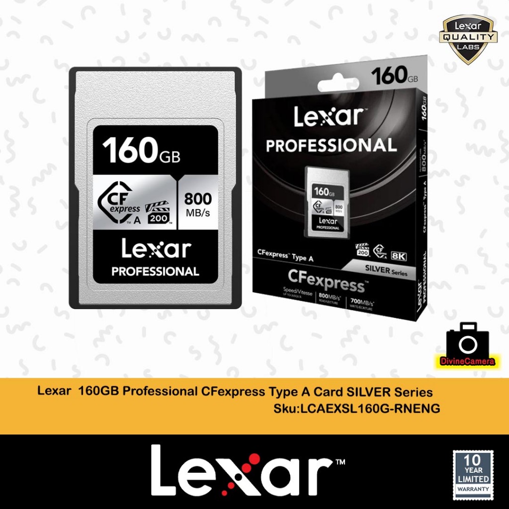Lexar /16GB/ 320GB Professional CFexpress Type A Card SILVER Series
