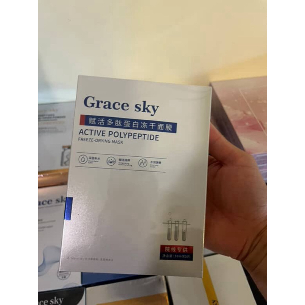 Grace sky Grace sky Revitalizing Peptide Protein Freeze-Dried Mask 30g * 5 ถุง