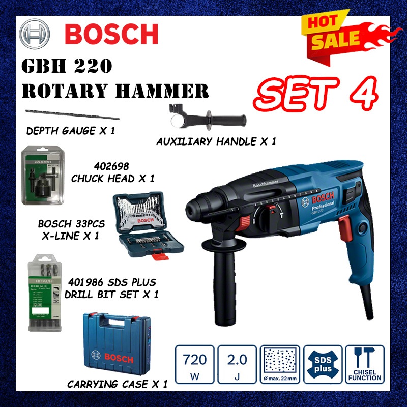 สว่านโรตารี่ Bosch GBH 220 GBH220